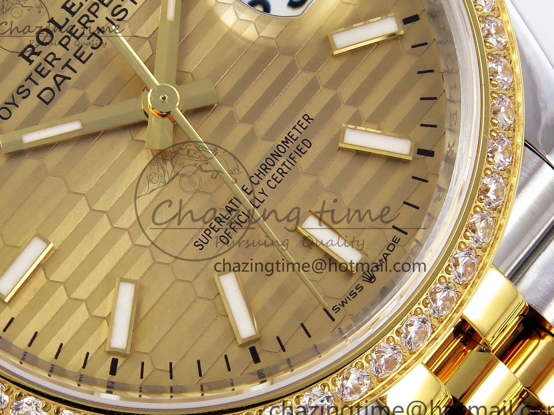 0223 Minimalist DateJust 36 SS 126283rbr VSF 1:1 Best Edition 904L Steel YG Textured Dial on Jubilee Bracelet VS 1378